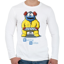 PRINTFASHION Breaking cookies - Férfi hosszú ujjú póló - Fehér férfi póló