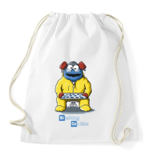 PRINTFASHION Breaking cookies - Sportzsák, Tornazsák - Fehér tornazsák