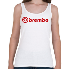 PRINTFASHION Brembo logo - Női atléta - Fehér