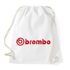 PRINTFASHION Brembo logo - Sportzsák, Tornazsák - Fehér tornazsák