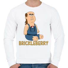 PRINTFASHION Brickleberry: Jim - Férfi pulóver - Fehér
