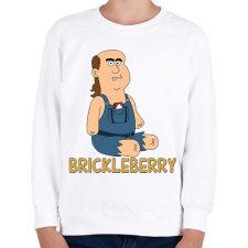 PRINTFASHION Brickleberry: Jim - Gyerek pulóver - Fehér gyerek pulóver, kardigán