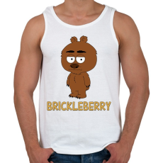 PRINTFASHION Brickleberry: Malloy - Férfi atléta - Fehér
