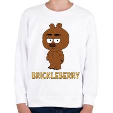 PRINTFASHION Brickleberry: Malloy - Gyerek pulóver - Fehér gyerek pulóver, kardigán