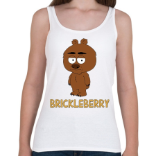 PRINTFASHION Brickleberry: Malloy - Női atléta - Fehér női trikó