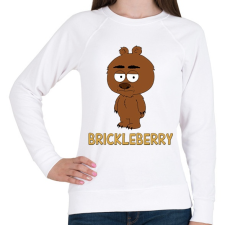 PRINTFASHION Brickleberry: Malloy - Női pulóver - Fehér női pulóver, kardigán