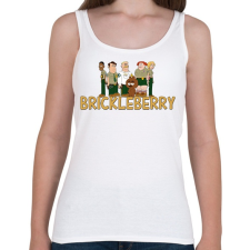 PRINTFASHION Brickleberry - Női atléta - Fehér női trikó