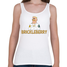 PRINTFASHION Brickleberry: Woody - Női atléta - Fehér női trikó