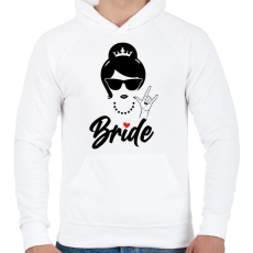 PRINTFASHION Bride 2 - Férfi kapucnis pulóver - Fehér