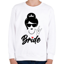 PRINTFASHION Bride 2 - Gyerek pulóver - Fehér gyerek pulóver, kardigán