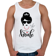 PRINTFASHION Bride - Férfi atléta - Fehér atléta, trikó