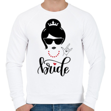 PRINTFASHION Bride - Férfi pulóver - Fehér férfi pulóver, kardigán