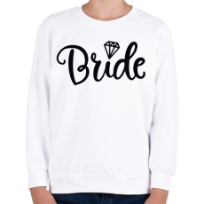 PRINTFASHION Bride - Gyerek pulóver - Fehér