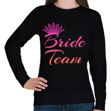 PRINTFASHION Bride team - Női pulóver - Fekete női pulóver, kardigán