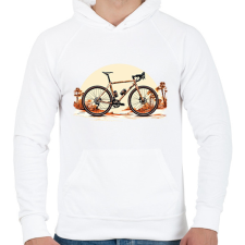 PRINTFASHION Bringa - Férfi kapucnis pulóver - Fehér férfi pulóver, kardigán