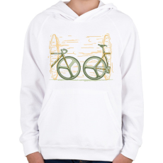 PRINTFASHION Bringa portál - Gyerek kapucnis pulóver - Fehér