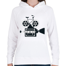 PRINTFASHION Bringás filmes - Női kapucnis pulóver - Fehér