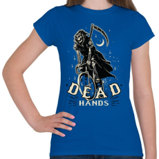 PRINTFASHION Bringás halál - Női póló - Királykék