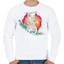 PRINTFASHION Bringás űrhajós - Férfi pulóver - Fehér férfi pulóver, kardigán