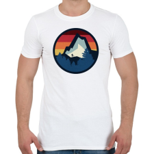 PRINTFASHION Bringázás a hegyekben - Férfi póló - Fehér férfi póló