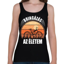 PRINTFASHION Bringázás az életem - Női atléta - Fekete női trikó