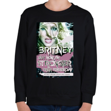 PRINTFASHION BRITNEY STRONGER - Gyerek pulóver - Fekete