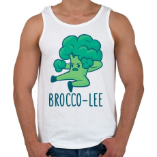 PRINTFASHION Brocco Lee - Férfi atléta - Fehér