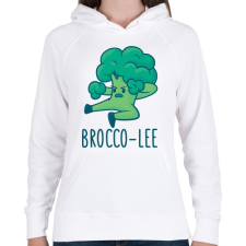 PRINTFASHION Brocco Lee - Női kapucnis pulóver - Fehér női pulóver, kardigán