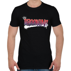 PRINTFASHION Brooklyn graffiti - Férfi póló - Fekete