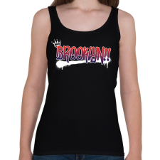 PRINTFASHION Brooklyn graffiti - Női atléta - Fekete női trikó