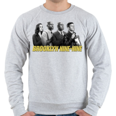 PRINTFASHION Brooklyn Nine-nine B&W - Férfi pulóver - Sport szürke