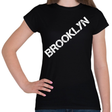 PRINTFASHION Brooklyn - Női póló - Fekete