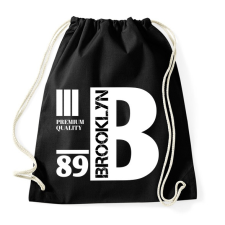 PRINTFASHION Brooklyn premium quality 89 - Sportzsák, Tornazsák - Fekete tornazsák