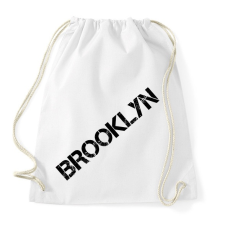 PRINTFASHION Brooklyn  - Sportzsák, Tornazsák - Fehér tornazsák