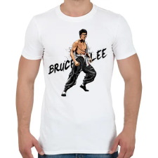 PRINTFASHION Bruce Lee - Férfi póló - Fehér férfi póló