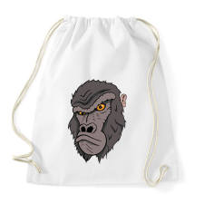 PRINTFASHION Bruti a gorilla - Sportzsák, Tornazsák - Fehér tornazsák