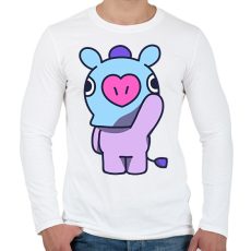 PRINTFASHION BT21 - Férfi hosszú ujjú póló - Fehér