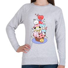 PRINTFASHION BT21 - Női pulóver - Sport szürke
