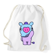 PRINTFASHION BT21 - Sportzsák, Tornazsák - Fehér tornazsák