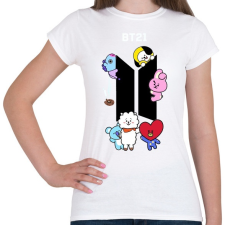 PRINTFASHION BT-21 - Női póló - Fehér női póló