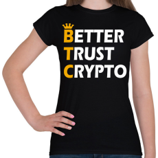 PRINTFASHION BTC - Női póló - Fekete