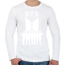 PRINTFASHION BTS 02 - Férfi hosszú ujjú póló - Fehér férfi póló