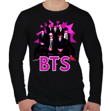 PRINTFASHION BTS 3 - Férfi hosszú ujjú póló - Fekete férfi póló
