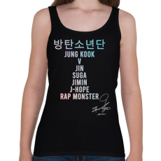 PRINTFASHION BTS dedikálva - Női atléta - Fekete