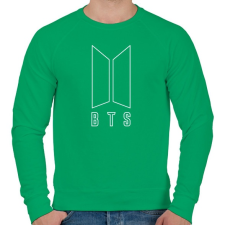 PRINTFASHION BTS fehér - Férfi pulóver - Zöld férfi pulóver, kardigán