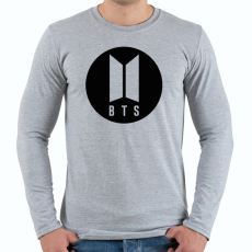 PRINTFASHION BTS - Férfi hosszú ujjú póló - Sport szürke