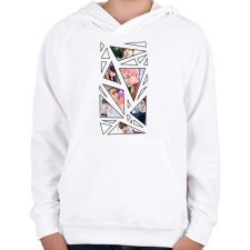 PRINTFASHION BTS - Gyerek kapucnis pulóver - Fehér gyerek pulóver, kardigán