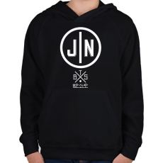 PRINTFASHION BTS - Gyerek kapucnis pulóver - Fekete