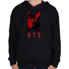 PRINTFASHION bts-jhope - Gyerek kapucnis pulóver - Fekete gyerek pulóver, kardigán