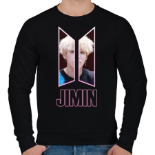 PRINTFASHION BTS Jimin 2 - Férfi pulóver - Fekete férfi pulóver, kardigán